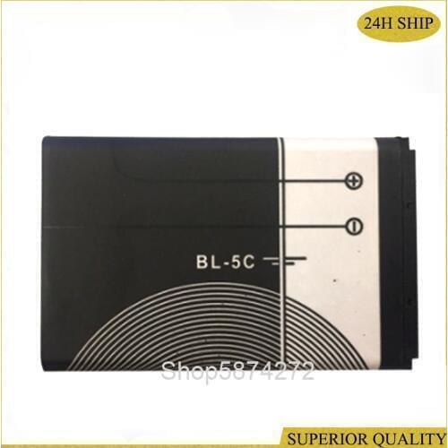 10PCS BL-5C Battery for Nokia 1112 1600 2610 1208 2600 n70 n71 BL5C BL 5C 1020mAh High Quality