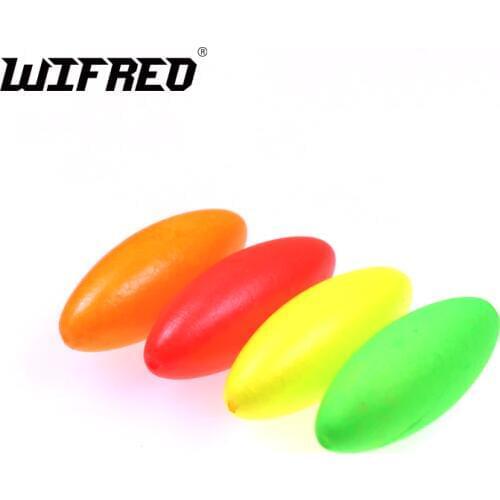 100PCS 1.4" 1.6" Oval Fishing Rig Float Foam Bobbers For Carp Catfish Pompano, Whitings, Corvina, Snappers Rigs Making