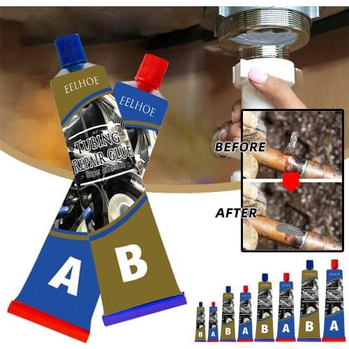 20/50/80/100g Hot Industrial Repair Paste Glue Heat Resistance Cold Weld Metal Repair Paste A&B Adhesive Gel