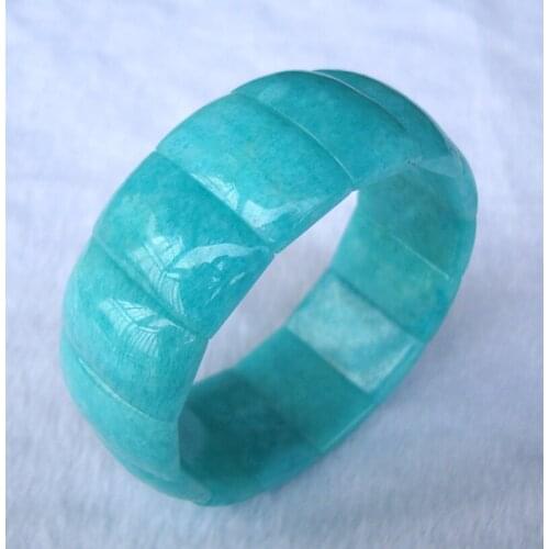 Free Shipping Natural Mozambique Amazonite Long arc-shape Beads Bracelet Women Jewelry Accessories Weddings Parties Birthday Gif