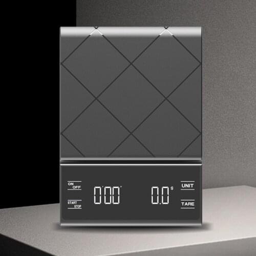 Italian style silent kitchen accessories hand brewed coffee timing smart scale waterproof precise electronic measurement tools
