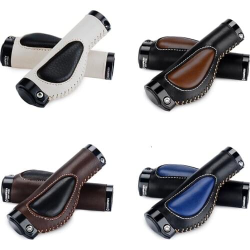 Bicycle Lock Grip Bike Bump Grip Cover Bicycle Leather Accessories Shock Absorber Grip Non-slip Leather Grip Cover