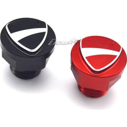 For DUCATI MONSTER 659/696/796/821/1100 EVO/1200 Motorcycle Accessories CNC Aluminum 3D LOGO Oil Filler Cap Plug Screw Cover