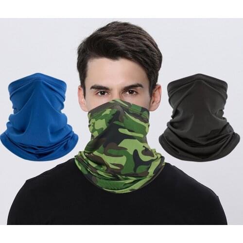 Outdoor Tactical Bandana Breathable Face Scarf Fishing Cycling Sport Soft Smooth Elastic Tube Neck Gaiter Cover Military Men