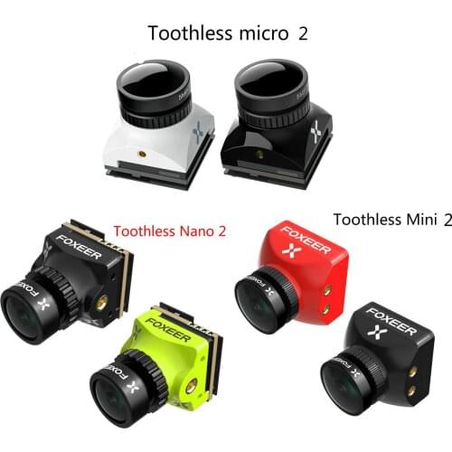 Foxeer Toothless Nano 2 Toothless mini/micro 1.7mm /1.8mm/2.1mm 1200TVL 1/2 CMOS FPV Camera HDR 1/2 CMOS Sensor For Racing Drone