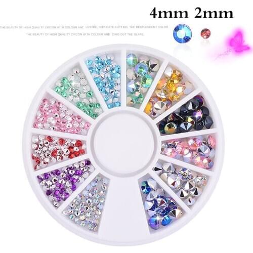 Hotsell Mixed Colorful Gorgeous Diamond Stone Nail Rhinestone Small Irregular Manicure Nail Art Decoration Accessories