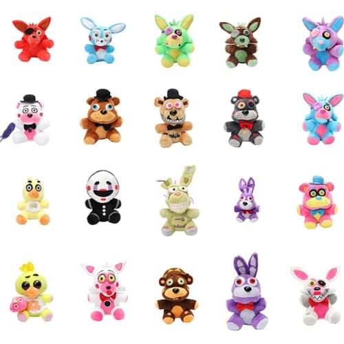 Game FNAF Five Nights Midnight Toy Bear Anime Stuffed Plush Toy Dolls Cute Animal Cartoon Birthday Kids Gift