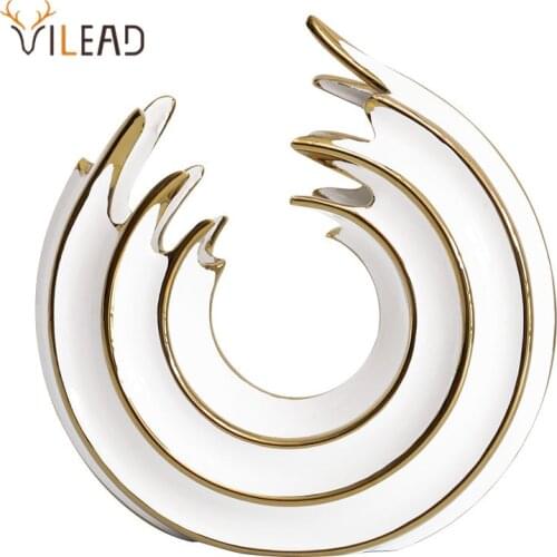 VILEAD Ceramic Wave Flower Vase Nordic Style Plant Pot Home Decor Living Room Bedroom Desktop Decoration Table Desk Accessories