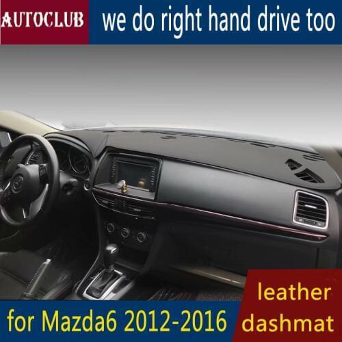 For Mazda6 mazda 6 atenza 2013 2014 2015 2016 Leather Dashmat Dashboard Cover Car Pad Dash Mat SunShade Carpet car accessories