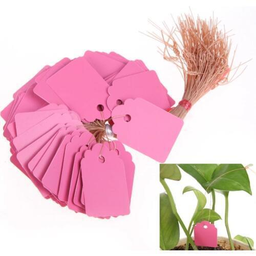 100Pcs Reusable PVC T-type Garden Plant Labels Waterproof Nursery Flower Tag Marker for Plants Garden Decoration