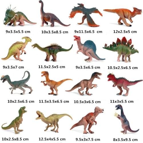 Jurassic Dinosaur Model Hand-made Pterosauria Brachiosaurus Dinosaur Combination Fun Animal Collection Children Adult Toy Gift