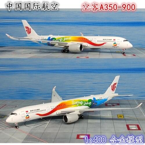 1:400 Diecast Simulation Model China International Airlines Airbus A350 Airliner Alloy Solid Model Aircraft Collection Ornaments