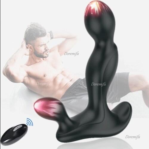 Male Prostate Massager Vibrator Remote Control Anal Plug Vibration Male Masturbation Anal Sex Toy Female Charging Adult Products
