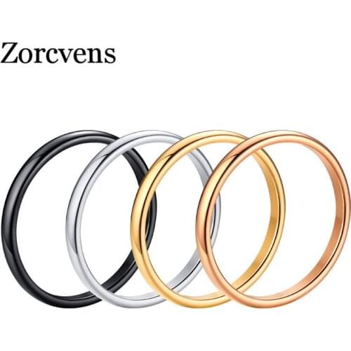 Modyle 2021 New Engagement Ring for Women Simple 316L Stainless Steel Silver Color Gold Color Finger Girl Gift