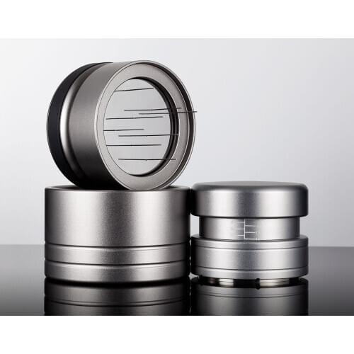 New Arrivals 58mm58.5mm 304 Stainless Steel Elastic Coffee Powder Hammer Flat base Espresso Beans Press Tool Coffee Machine Acce