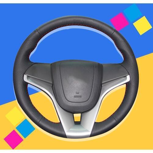 Auto Braid On The Steering Wheel Cover for Chevrolet Cruze 2009-2014 Aveo 2011-2014 Orlando 2010 Interior Accessories Car Covers