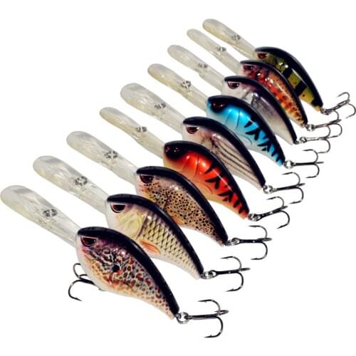 Fishing lure 7.6cm/3inch 28g/0.98oz popular single section high swim depth crank bait fishing tool