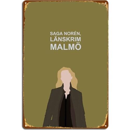 Saga Noren Broen, Bron, The Bridge Metal Signs pub Cave pub Retro Wall Plaque Tin sign Posters