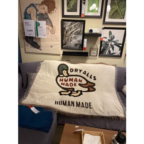 Human made Kawaii Room Decor Hanging Tapetry Home Catoon Duck Sofa Bed Car Office Wall Decor Carpet Pinic Mat Bedroom 125*150cm