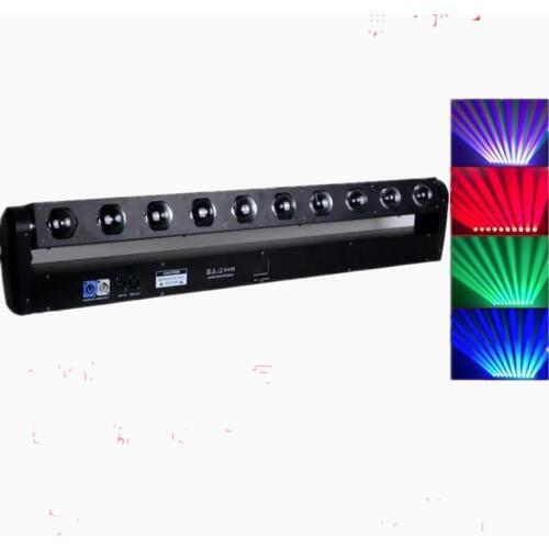 Super bright 10pcsx40W 4 in 1 rgbw led beam moving head stage light with point control dmx disco party light