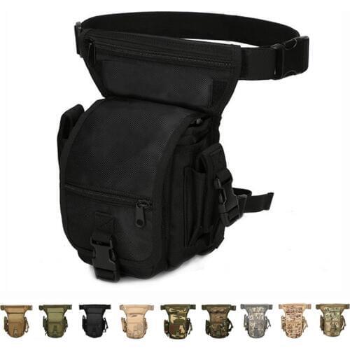 Tactical Drop Leg Bag Thigh Waist Packs 1000D Nylon Military Hunting Accessories Molle Bag Travel Hiking Camping Cycling Leg Bag