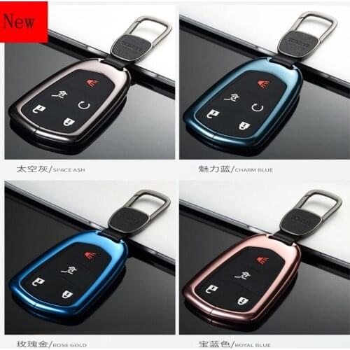 High-Quality Galvanized Alloy Car Smart Key Case Cover for Cadillac ATSL XTS Xt6 XT5 XT4 CT6 Car Accessories