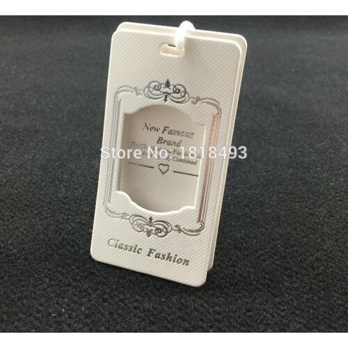 Customized clothing embossed logo tags/garment paper tag printing/clothing label/main label/t-shirt jacket label 1000 pcs a lot