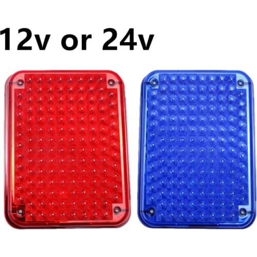 2Pcs 24v 12v led flashing strobe lights for ambulance pumper fire engines lamps police patrol wagon sanitation truck solo wires