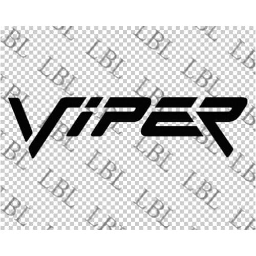 For (2Pcs) Dodge Viper Logo Car Auto Body Window Vinyl Decal Sticker