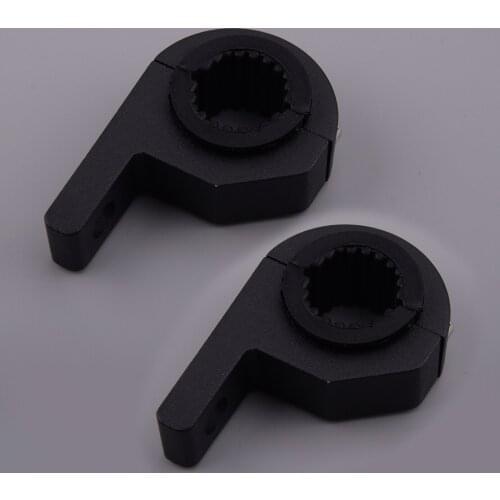 2Pcs Horizontal Bar Tube Clamp Spotlight Headlight Light Mounting Bracket Holder Black Accessories Motorcycle for Truck Boat