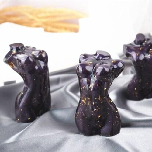 3Pcs 3D Goddess Body Shape Silicone Mold Sexy Model Body Stand Ornaments Resin Mold Human Body Art Home Decor Crafts