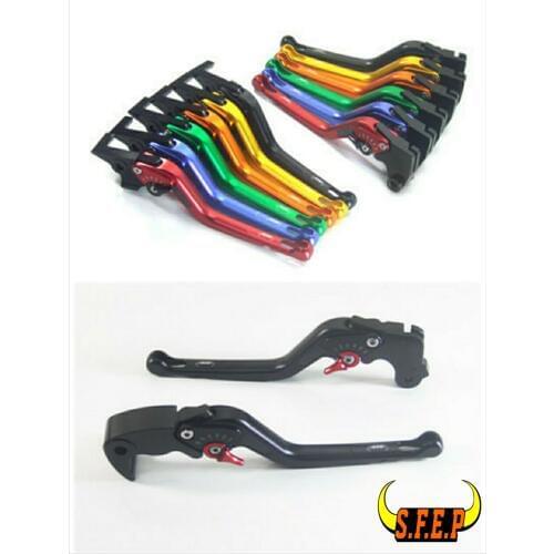 3D Long CNC Adjustable Motorcycle Brake and Clutch Levers with Carbon Fiber Inlay For Honda VT750 Phantom/Shadow 2010-2017