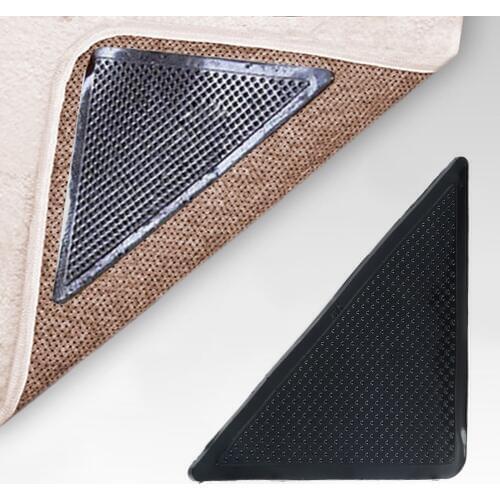 4PCS Rug Carpet Mat Grippers Non Slip Skid Reusable Washable Grips Convenient And Just Press To Stick On