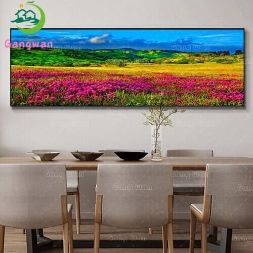 5D Square/round Diy Diamond Embroidery Large Size diamond Mosaic flower sea landscape patterns Diamond Painting sale decoration