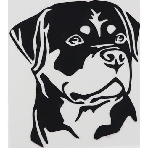 Car Stickers Decor Motorcycle Decals Rottweiler Dog Decorative Accessories Creative Sunscreen Waterproof PVC,14cm*13cm