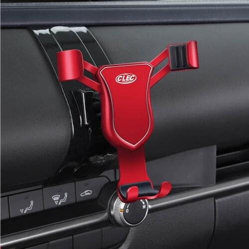 Car Aluminium Alloy Mobile Phone Navigation Bracket Center Console Dashboard Interior Decoration for Mazda CX30 CX-30 2020 2021