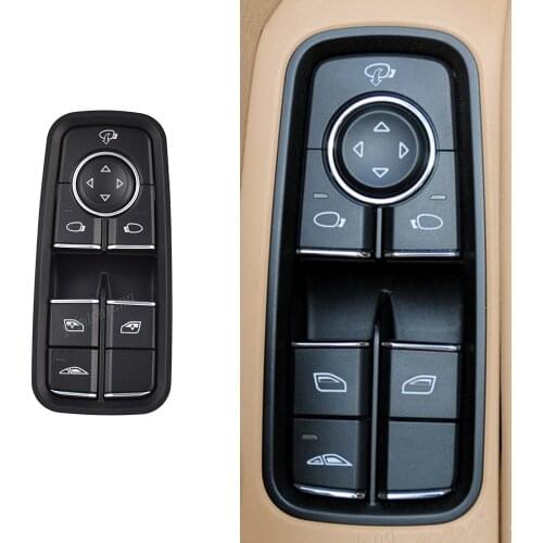 Car Electric Control Master Window Switch With Power Folding Mirror 99161315702DML For Porsche 911 Carrera 2012-2019