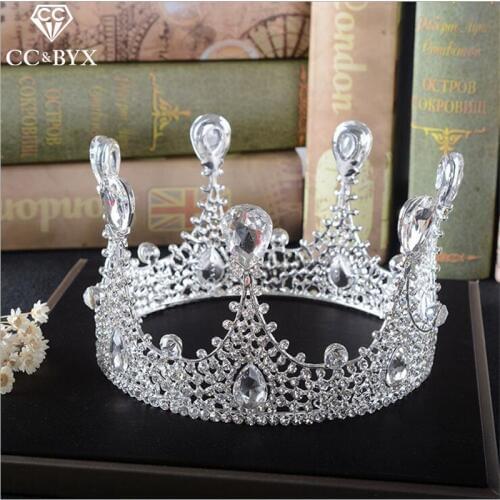 CC Jewelry crowns and tiaras hair crown party handmade wedding hair accessories for crown women queen hairwear bride diy HG454