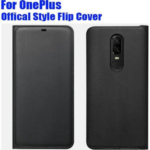 Official Style PU Leather Flip cover Case For ONEPLUS 7 7T Pro 6 6T 5 5T 3 3T Smart Wake UP/Sleep + Screen Protector OP63