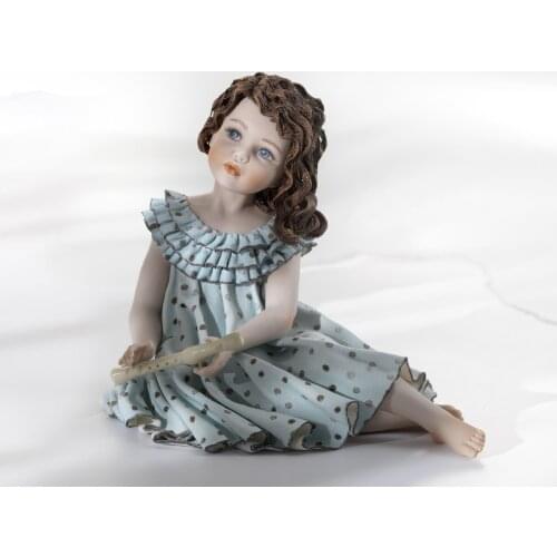 Statue porcelain-Pamina-handmade product-Made hand-Made in Italy