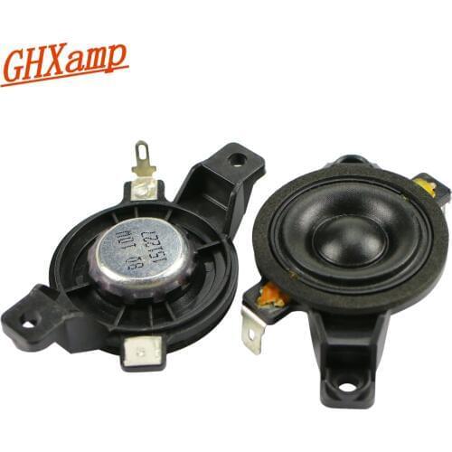 GHXAMP 1 inch Tweeter Speaker Neodymium 8ohm 10W Cloth Film 35mm Portable Treble Loudspeaker 2pcs