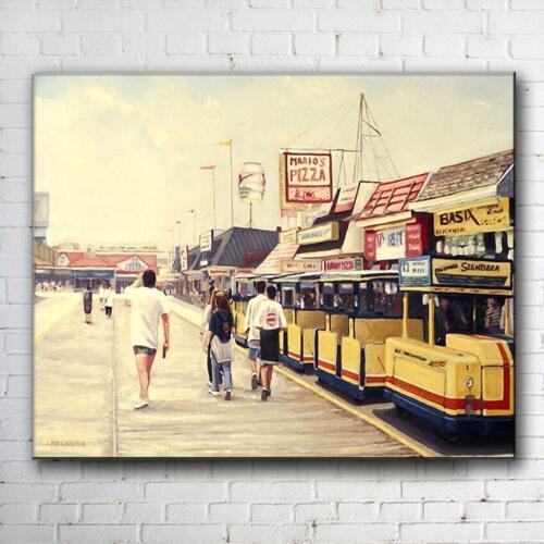 Impression figures street store landscape canvas printings oil painting printed on canvas home wall art decoration picture