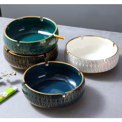 Ceramic Portable smoke tray ashtray portable ashtray gifts for boyfriend Home living room decoration P013