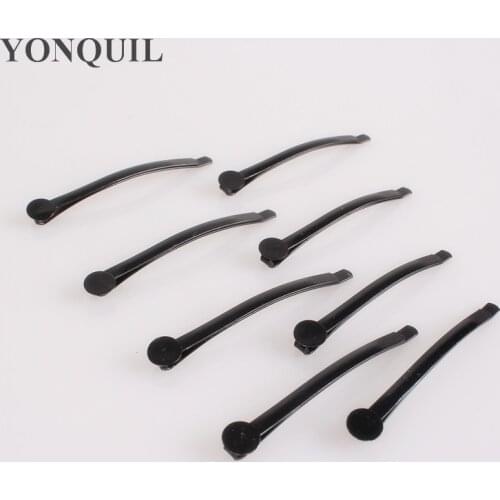 Metal 63 MM Rhodium Plated Hair Clips Findings Iron Hair Clips Findings Female Ladies Headwear DIY Hair Accessories 200Pcs/Lot