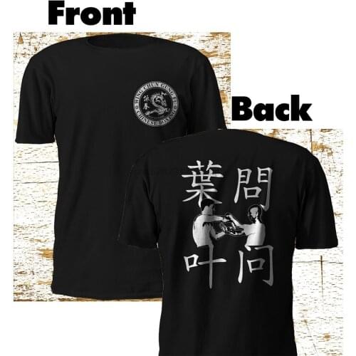 Fashion New Wing Chun Kung Fu IP MAN Bruce Martial Art Black T Shirt M-3XL Tee shirt
