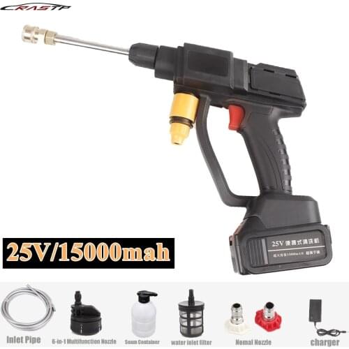 RASTP-Cordless Pressure Washer Portable Power Cleaner With 25V 15000mAH Lithium Battery For Washing Cars/Fences/Siding RS-BAG050