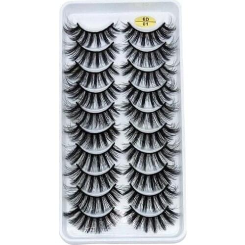 LTWEGO 5/10 double 3d mink eyelashes natural fluffy false eyelashes handmade slim eyelashes eyelash extension tool