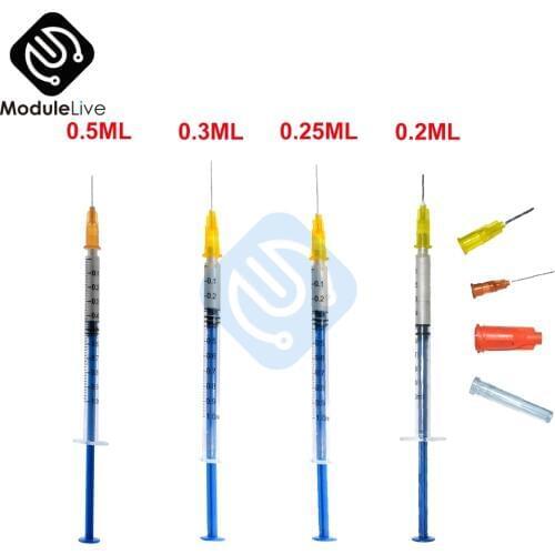 0.2ML 0.25ML 0.3ML 0.5ML Silver Conductive Glue Wire Electrically Paste Adhesive Stick Paint PCB Board Repair tools DIY