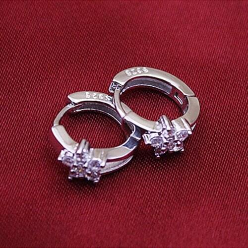 Rhinestone Earrings for Women Fashion Ears Jewelry Accessories Crystal Flower Earrings Female pendientes