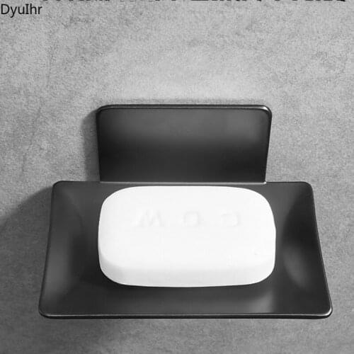 DyuIhr stainless steel thickened soap holder toilet drain wall-mounted soap box bathroom shelf soap net bathroom accessories